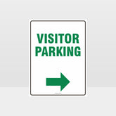 Custom Gate Signs,Visitor Parking Right Arrow Sign